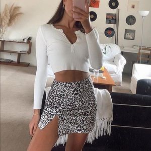Princess Polly Yates Cheetah Skirt